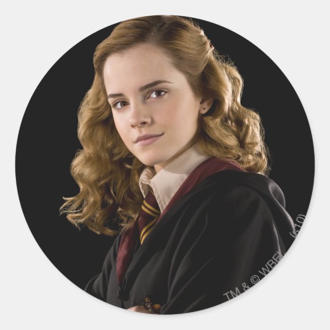 Sticker Rond Hermione Granger Scolaire (Devant)