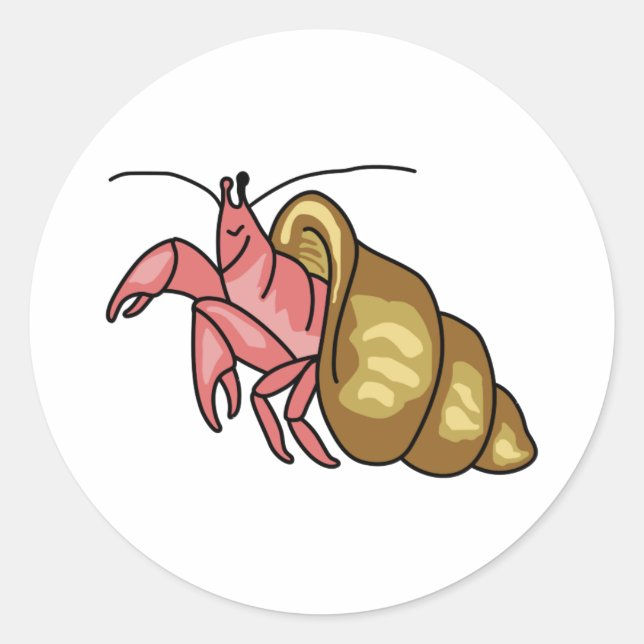 STICKER ROND HERMIT CRAB (Devant)