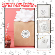 Héros de mousquetaire joyeuse fête d'anniversaire 