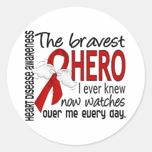 Sticker Rond Héros les plus courageux Je n'ai jamais connu une
