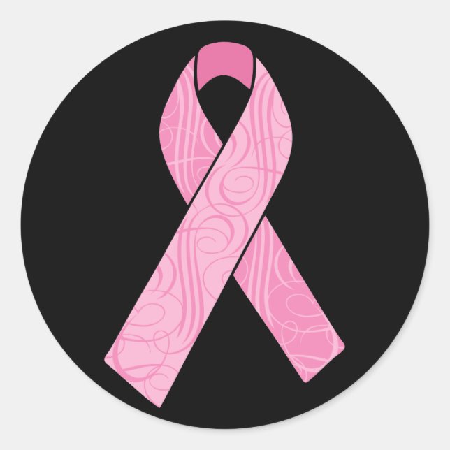 Sticker Rond Héros rose (Devant)