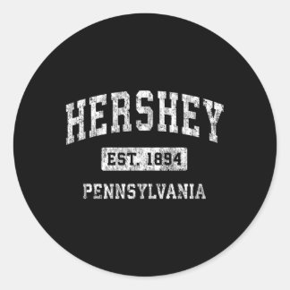Sticker Rond Hershey Pennsylvania Pa Sports établis