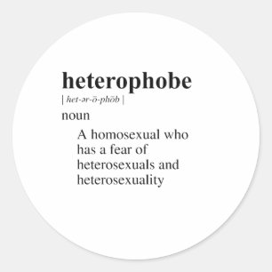 STICKER ROND HÉTÉROPHOBE