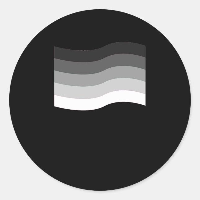 Sticker Rond Hétérosexuel LGBT Pride Égalité Drapeau Cadeau (Devant)