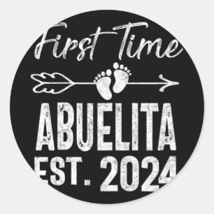 Sticker Rond Heure Abuelita 2024 Fête des mères Bientôt être gr