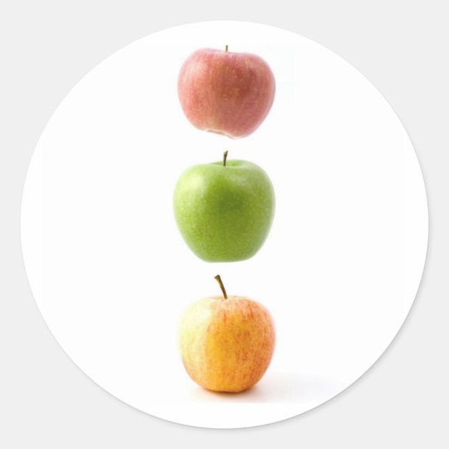 Sticker Rond Heure Apple (Devant)