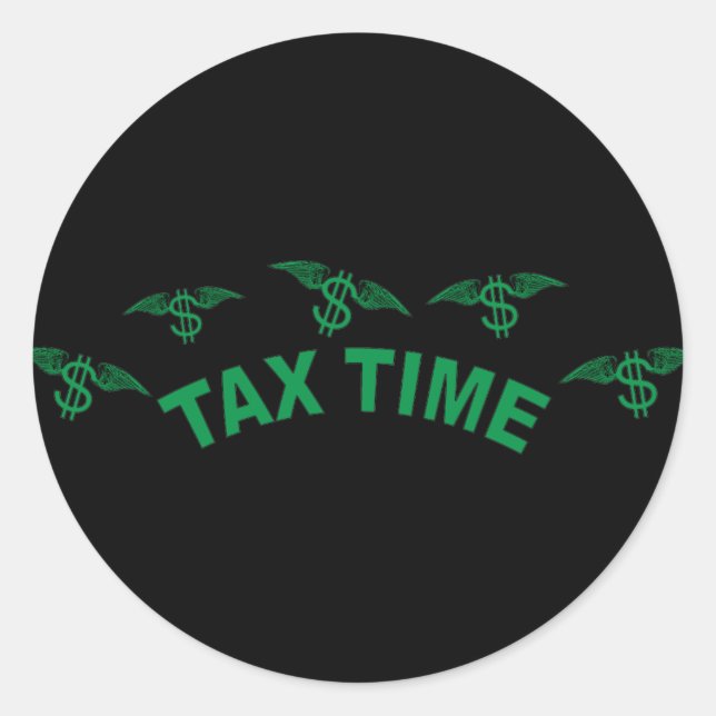 Sticker Rond Heure de taxe (Devant)
