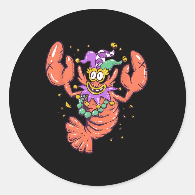 Sticker Rond Heure Mardi Gras (Devant)