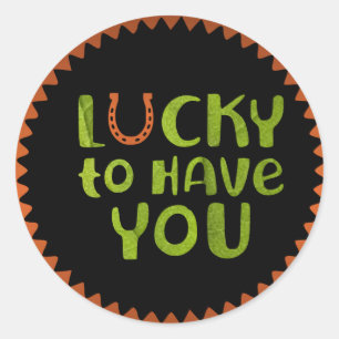 Sticker Rond Heureux de vous faire coller