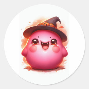 STICKER ROND HEUREUX HALLOWEEN 31