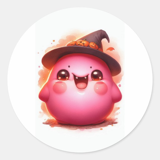 STICKER ROND HEUREUX HALLOWEEN 31 (Devant)