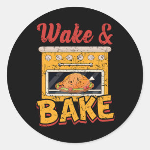 Sticker Rond Heureux Merci d'avoir bu drôle Thanksgiving Turqui