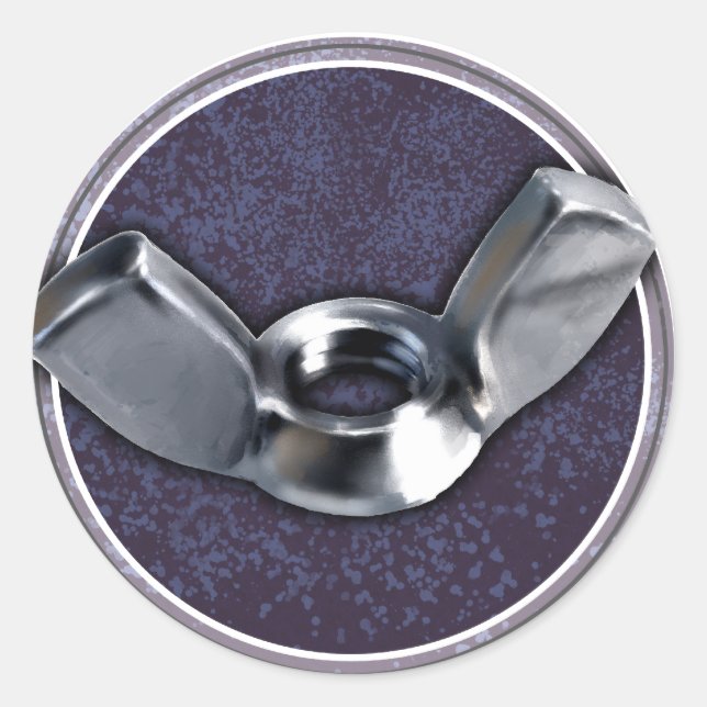 Sticker Rond Hey Wingnuts ! (Devant)