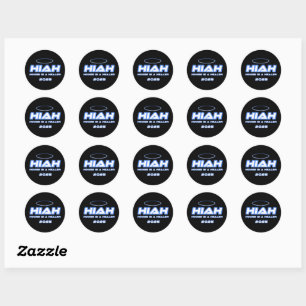 Sticker Rond HIAH House Est Une Feuille D'Autocollants De Santé