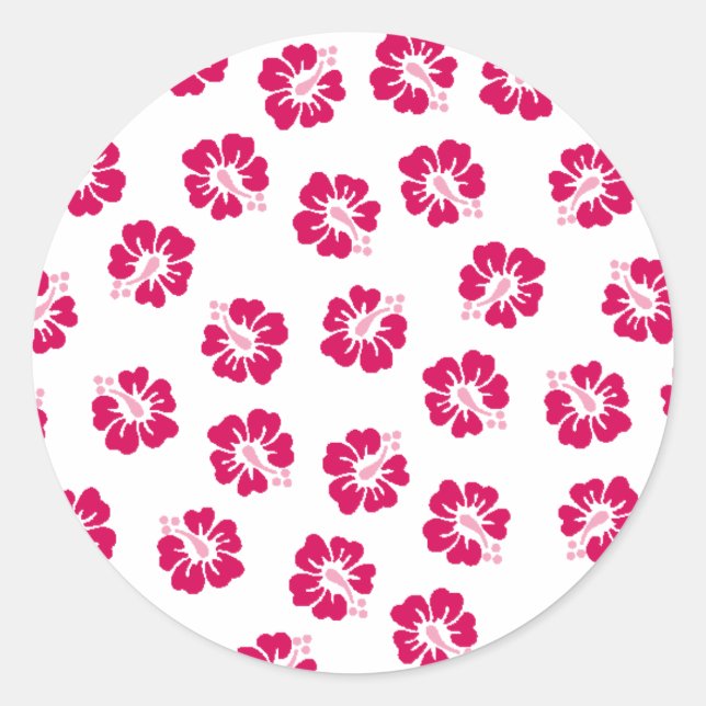 Sticker Rond Hibiscus (Devant)