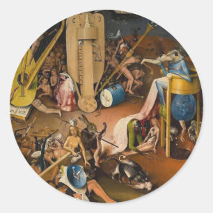 Sticker Rond Hieronymus Bosch-Le Jardin de l'Enfer