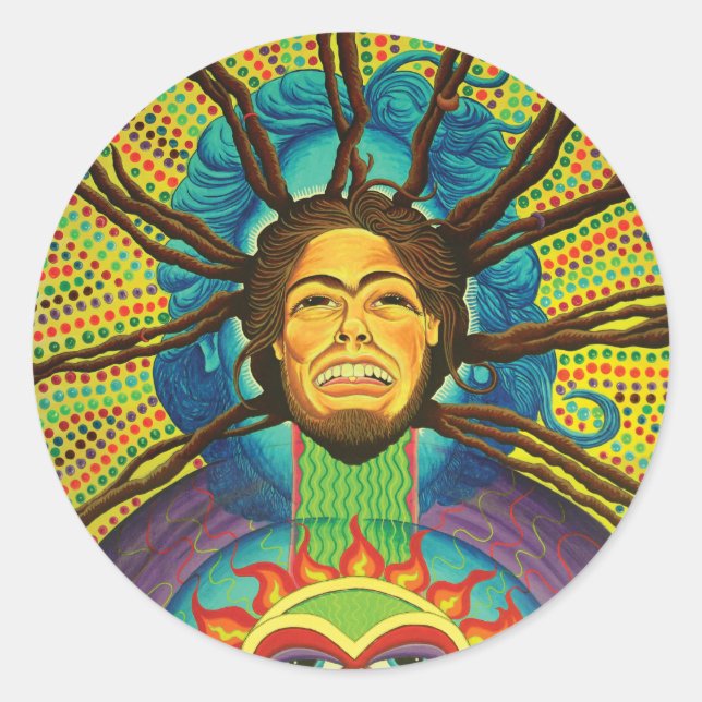 Sticker Rond Highrie Heart (Devant)