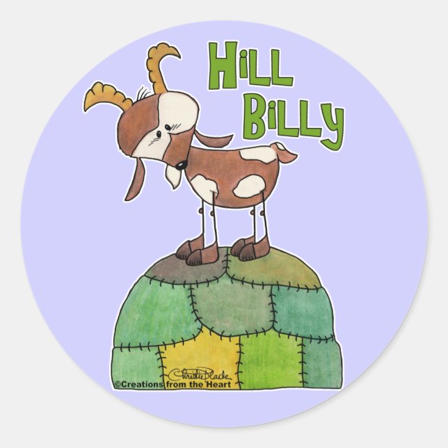 Sticker Rond Hill Billy (Devant)