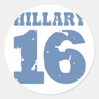 Sticker Rond HILLARY 2016 UNIFORME DISTRESSED -.png