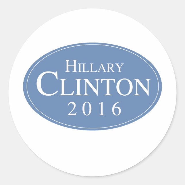 Sticker Rond HILLARY CLINTON 2016 OVALESQUE -.png (Devant)