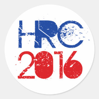 Sticker Rond Hillary Rodham Clinton 2016