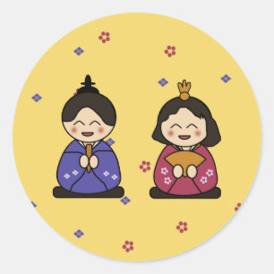 Sticker Rond Hina Ningyo