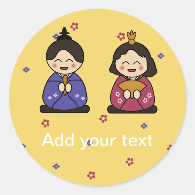 Sticker Rond Hina Ningyo (Devant)