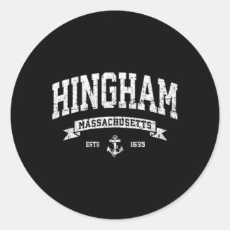 Sticker Rond Hingham Machusetts Ma