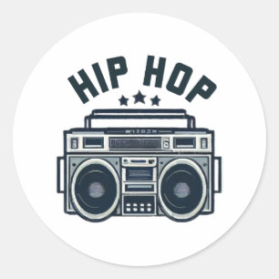 Sticker Rond Hip hop
