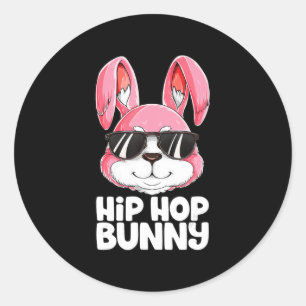 Sticker Rond Hip hop Bunny Garçons de Pâques Filles Enfants Hom