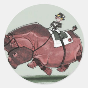 Sticker Rond Hippestrien