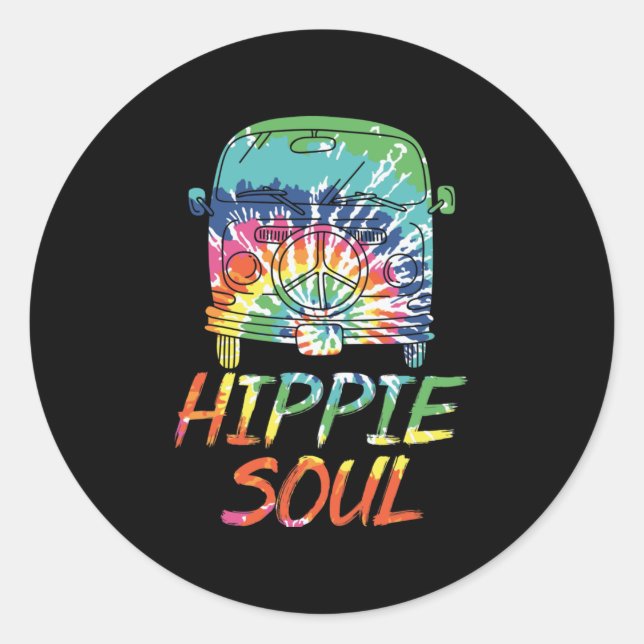 Sticker Rond Hippie Soul (Devant)