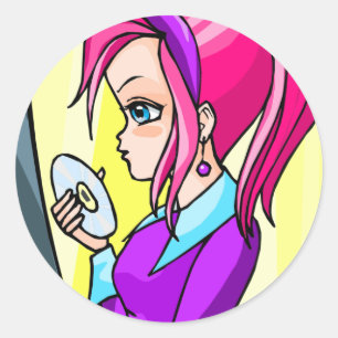 Sticker Rond Hisako