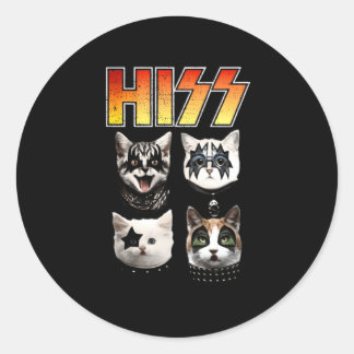 Sticker Rond Hiss Ca Hiss Chat Hiss Chat