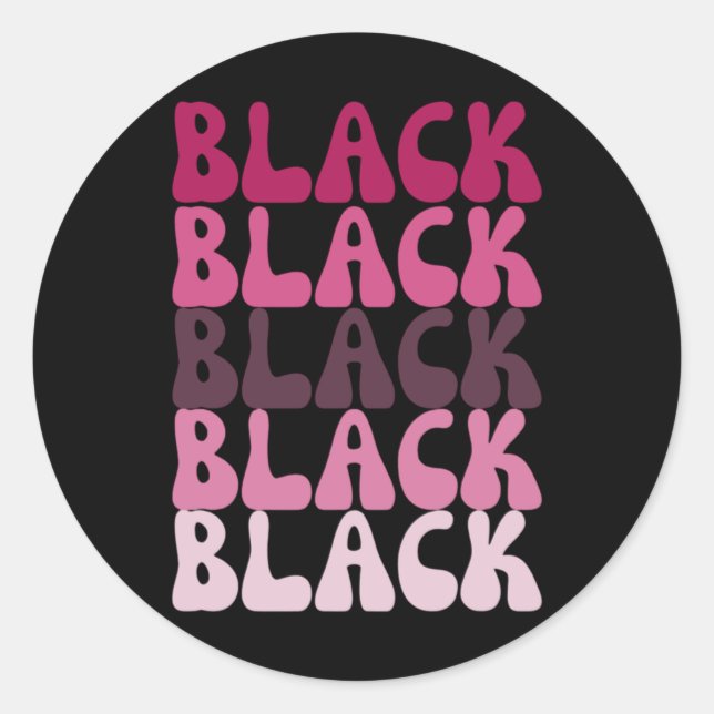 Sticker Rond Histoire noire2 (Devant)