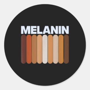 Sticker Rond Histoire noire African Pride Junetdix Melanin