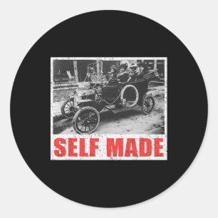 Sticker Rond Histoire noire de race noire de fabrication artisa
