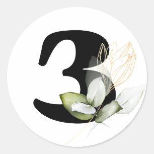 Sticker Rond hiver MONOGRAM Bulgare alphabet cyrillique Classe