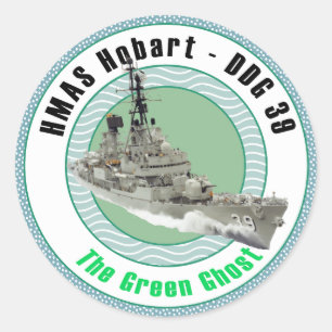 Sticker Rond HMAS Hobart DDG 39
