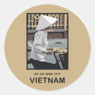 Sticker Rond Ho Chi Minh Ville Vietnam