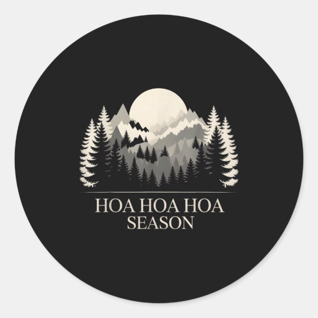 Sticker Rond Hoa Hoa Hoa Hoa Season Autumn  (Devant)