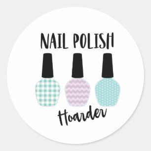 Sticker Rond Hoarder polonais ongle