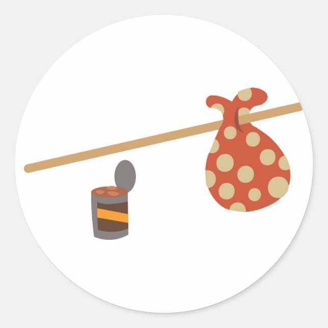 Sticker Rond Hobo Sack (Devant)