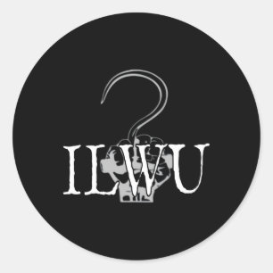 Sticker Rond Hochet de fret longshore Ilwu