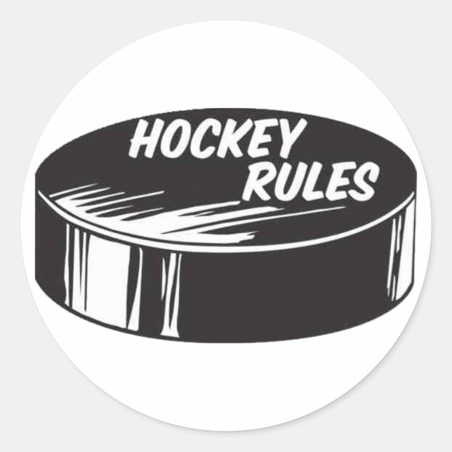 STICKER ROND HOCKEY (Devant)