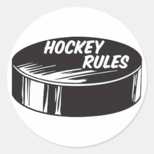 STICKER ROND HOCKEY