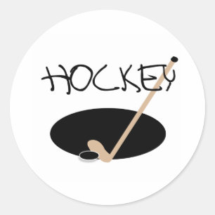 STICKER ROND HOCKEY