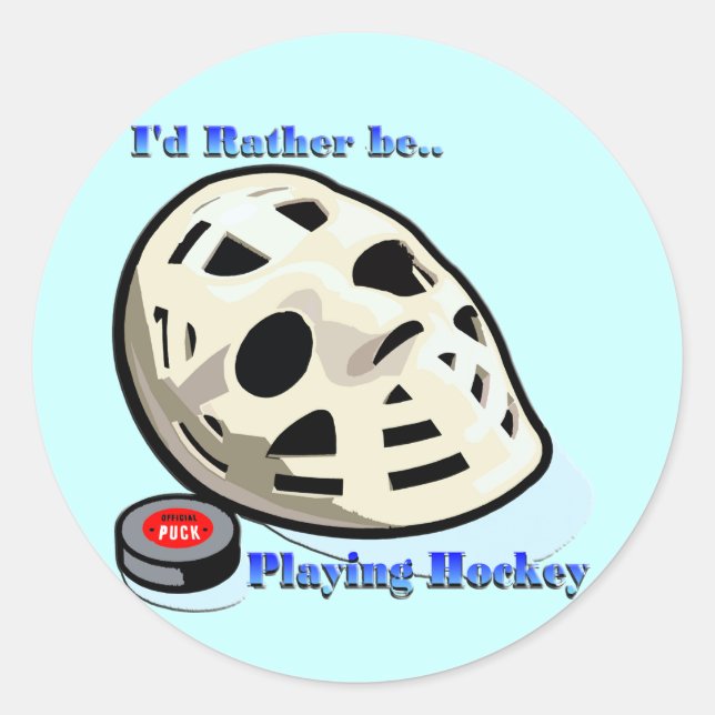 Sticker Rond Hockey (Devant)