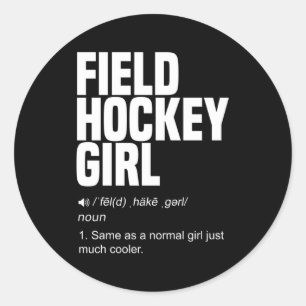 Sticker Rond Hockey de terrain Hockey Stick Turf Sports Hockey