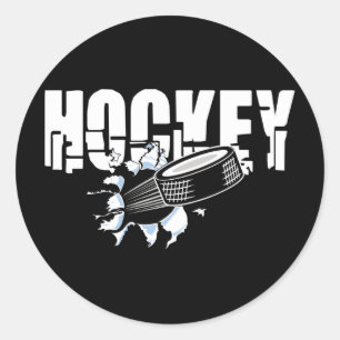 Sticker Rond Hockey extrême
